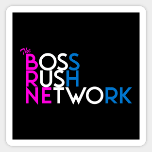 Boss Rush Network Logo (Trans Support) Sticker